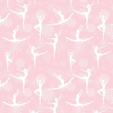 Imagem de Papel Parede Adesivo Rosa Bailarina Infantil Tenn Decorativo
