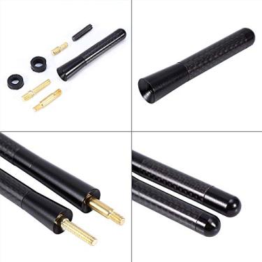 Imagem de Antena de Fibra de Fibra de Alumínio Preta para Veículos, Antena de Rádio Curta para Carros, Acessórios de Carros Universais