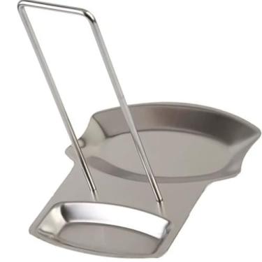 Imagem de Descanso Inox Tampa Panela Talher Cozinha Concha NilosDecor