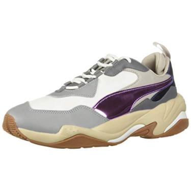 Imagem de PUMA Tênis feminino Thunder, Cimento de lavanda branco e rosa da Puma, 9.5