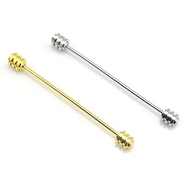 Imagem de 2 peças de colarinho, colarinho, barra, colarinho, camisa, barra, alfinetes, gravata, prendedor de gravata, fecho de colarinho, lapela, broche, design de parafuso, camisa de colarinho para homens,