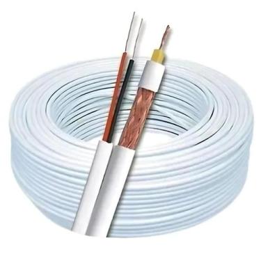 Imagem de Rolo 100m Cabo Coaxial 4mm80% Malha Bipolar Para CFTV - Al Mare, Rolo 