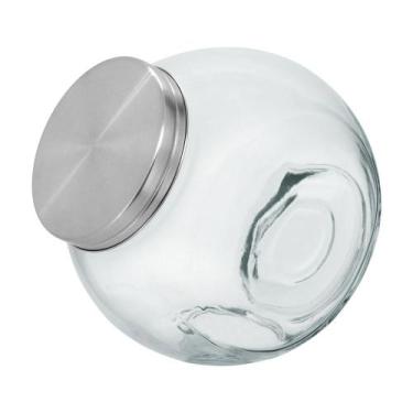 Imagem de Pote Porta Mantimentos Vidro 2,2L 17x12x18cm Baleiro Home&Co