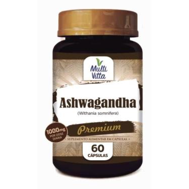 Imagem de Ashwagandha 1000mg com 60 cápsulas Multivitta