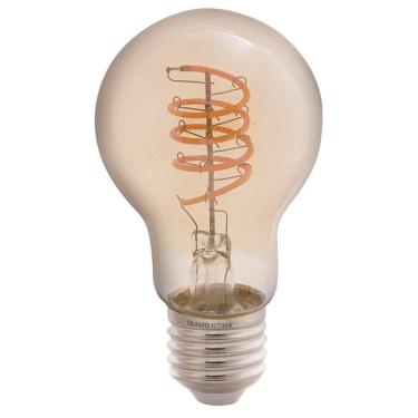 Imagem de Lâmpada Led De Filamento Espiral Tramontina A60 4 W 2200 K Luz Amarela âmbar Tramontina