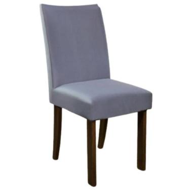 Imagem de Kit 8 Capa p/ Cadeira Mesa Sala Jantar Malha Spandex Chumbo - Charme d