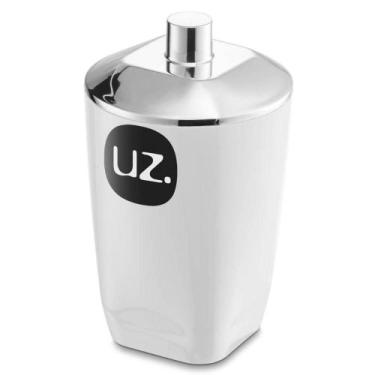 Imagem de Porta Algodão E Cotonete Para Banheiro Pote Com Tampa Uz Branco 400ml 