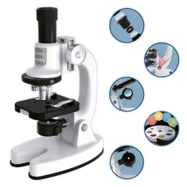 Imagem de Microscópio Científico Ampliação 60x 120x Brinquedo DM Toys - Comercia