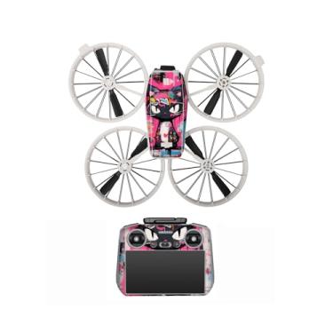 Imagem de CAPART Adesivo removível para controle DJI Flip e DJI RC 2, adesivos decorativos sem bolhas (rosa, RC 2)