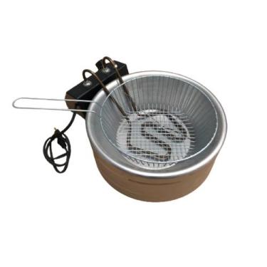 Imagem de Fritadeira elétrica tacho 5 Litros Pasteleiro Feirante Maq Inox - MaqI