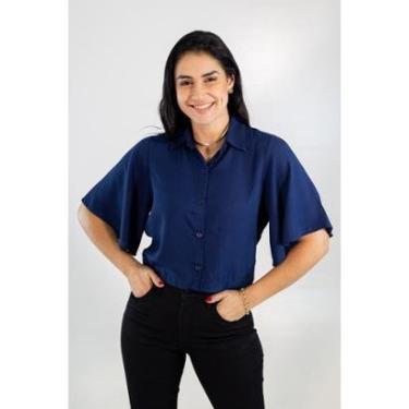 Imagem de Camisa Feminina Social Alfaiataria Manga Flare Anticorpus-Feminino