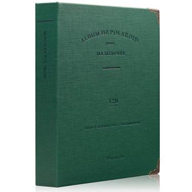 Imagem de Ablus Mini álbum de fotos com 120 bolsos – serve para Fujifilm Instax Mini 9 Mini 8 Mini 90 Mini 25, Polaroid Snap PIC-300, Kodak Mini filme de 7,5 cm (verde escuro)