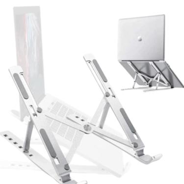 Imagem de Suporte Notebook Alumínio 12 A 17 Pol Portátil Ergonômico