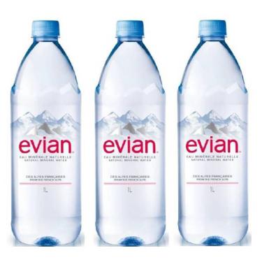 Imagem de Água Mineral Evian Sem Gás 1 Lt 03 Unidades