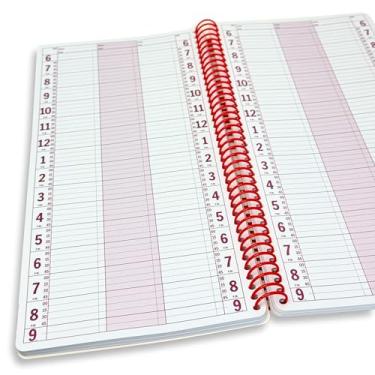 Imagem de Agenda de agenda, agenda de agendamentos – grande 17,8 cm x 34,3 cm sem data 2025, agenda diária e horária – organizador de caderno espiral para agendamento de compromissos (3 colunas)