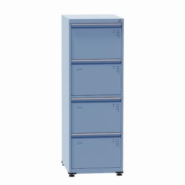 Imagem de Arquivo de Aço com 04 Gavetas Econômico Pandin 1,36 m Azul Dali