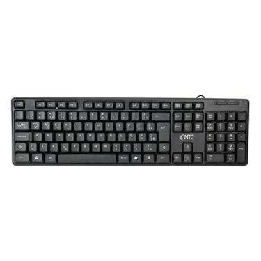 Imagem de Teclado NTC Office Basic, ABNT2, Anti Respingos, Slim, Cabo 1,3m