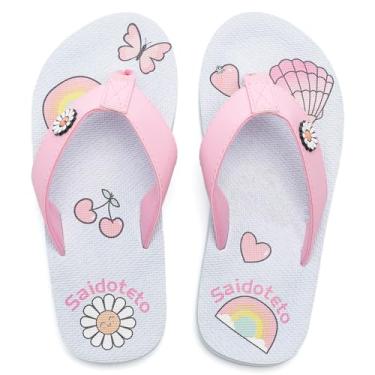 Imagem de Saidoteto Chinelos Para Meninos E Meninas, Sandálias De Verão, Estilo Tira, Para Praia E Piscina, Calçados Aquáticos (Bebê/Criança Pequena/Criança Grande). Cinza/Azul-Marinho, 2-3 Anos, 220303