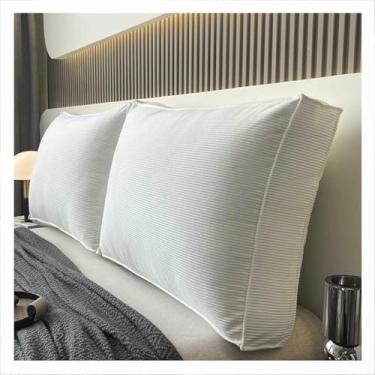 Imagem de LGEOELIAS Almofada triangular para cabeceira, travesseiro para sentar na cama, encosto, suporte de posicionamento do encosto, ergonomicamente projetado, para sofás e beliches