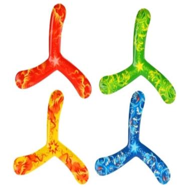 Imagem de Boomerang Vai E Volta Brinquedo Voador Adulto Infantil Disco Ambidestro Praia Jardim Campo Colorido