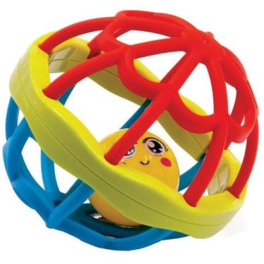 Imagem de Mordedor e Chocalho Bolinha Silicone com Chocalho - Toy MIX