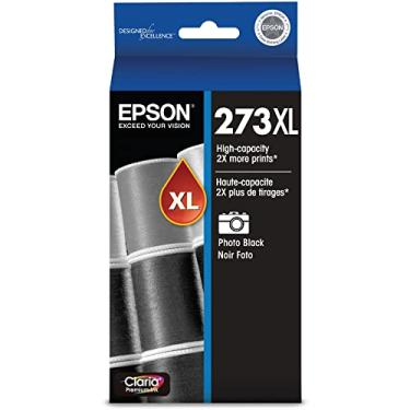 Imagem de EPSON Cartucho preto com foto de alta capacidade T273 Claria Ink (T273XL120-S) para impressoras Epson Expression Premium