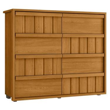 Imagem de Cômoda Para Quarto Com 8 Gavetas 136cm Avila Cinamomo Z10   - Mpozenato