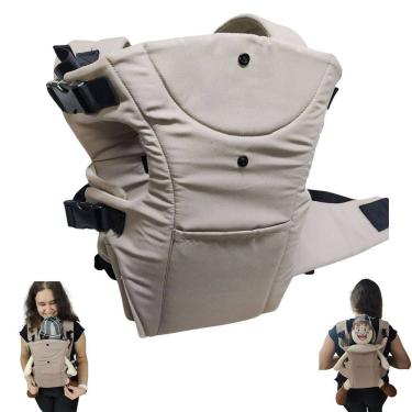 Imagem de Canguru Carregador Bebe Criança Bolso Alça Ajustavel Sentado Viagem Passeio Resistente Macio Seguro Confortavel