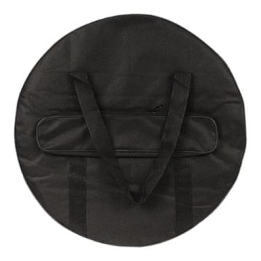 Imagem de TTETTZ Bolsa de show de pratos com alça de transporte Instrumentos de percussão Acessórios Bolsa de gongo Caixa de transporte para estágio de desempenho, 50cmx11cm