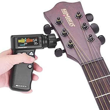Imagem de T2 Smart Guitar Tuner e enrolador automático de corda de pinos 2 em 1 ferramenta multifuncional de instrumento de corda para guitarras/ukulele/banjo/bandolim/com bateria de lítio recarregável