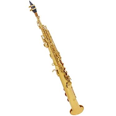 Imagem de B Saxofone liso e reto, saxofone soprano especial para desempenho em exames