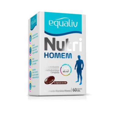 Imagem de Suplemento Vitamínico Nutri Homem C60 caps  Equaliv - Equaliv Pharma