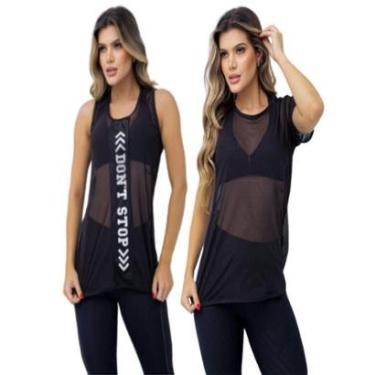 Imagem de Camisetas Fitness Academia Yoga Pilates Vestleg Tapa Bumbum-Feminino