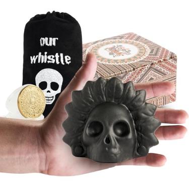 Imagem de Melhor apito da morte asteca, apito da morte asteca Apex Predator, apito da morte asteca mais alto, dispositivos para irritar vizinhos (preto)