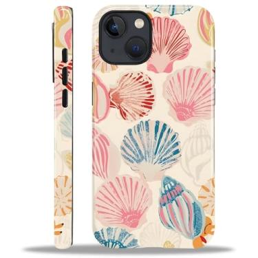 Imagem de Capa compatível com iPhone 15, capa rígida híbrida de policarbonato de 2 camadas + capa protetora de silicone, uma coleção de conchas coloridas resistentes a arranhões à prova de choque para iPhone 15