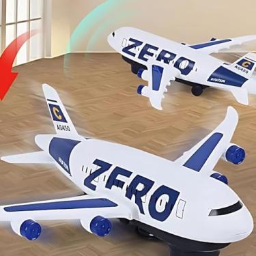Imagem de Avião de Brinquedo com Luzes LED, Sons e Movimento, Brinquedo Infantil