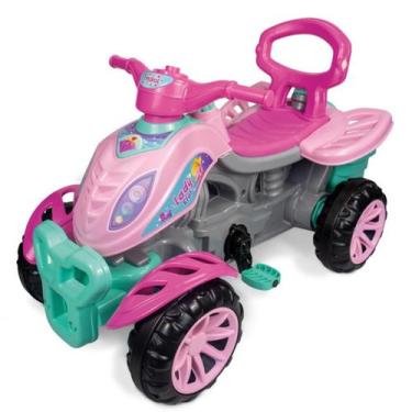 Imagem de Carrinho de Passeio Quadriciclo Infantil Maral Com Pedal Buzina Empurr