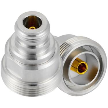 Imagem de POBADY 2PCS L29 7/16 DIN Fêmea Jack para N Fêmea Jack RF Coaxial Adaptador 50 Ohm N para L29 7/16 DIN Adaptador Conversor