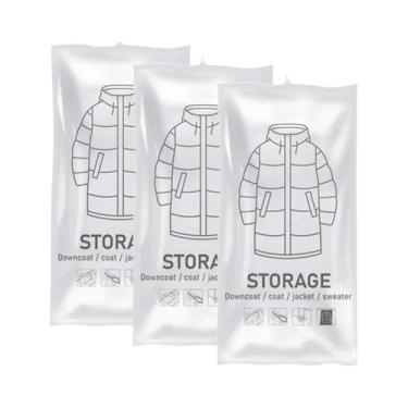Imagem de Sacos De Armazenamento a Vácuo Para Roupas, Ternos, Vestidos E Jaqueta