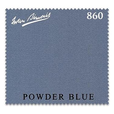 Imagem de Toalha de mesa de bilhar Simonis 860 - trilhos pré-cortados - Revendedor autorizado (azul claro, 2,1 m)