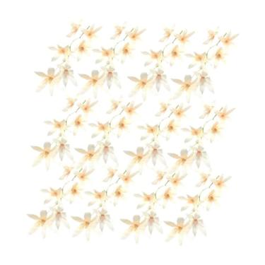 Imagem de Fenteer 12x Flores de seda artificiais de orquídea de 7 polegadas, simulação de flores para arranjo, Champanhe