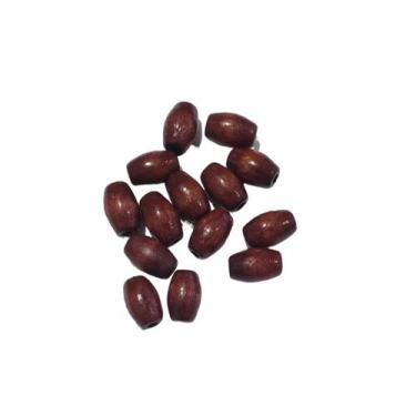 Imagem de Ponteira De Madeira Conta Continha Semente Pintada C/50 Unidades - Mad