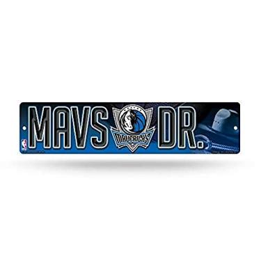 Imagem de Decoração de placa de rua de plástico NBA Dallas Mavericks de 40,64 cm