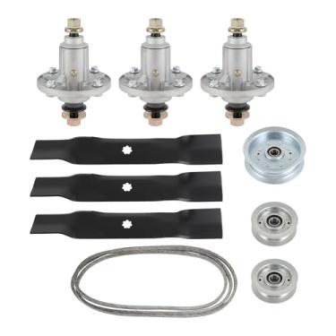 Imagem de SCITOO Kits de reconstrução de convés, kit de reconstrução de 48 peças para cortadores de grama serve para John Deere 145 D140 D150 D155 D160 LA145 LA155 LA165 X140 X165