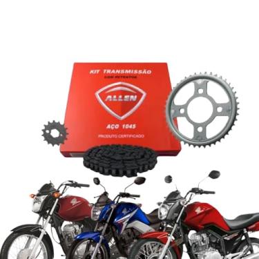 Imagem de Kit relaçao Titan 150 Fan 150 Cg 150 com retentor 2004 ate 2015 Allen