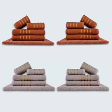 Imagem de Jogo De Toalhas 20 Ps Coleo Montreal 100% Algodo Mr+cz - Toalhas Beka