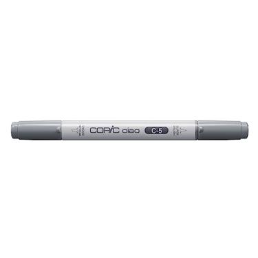 Imagem de COPIC Marcador CIAO Ponta Dupla Redonda e Chanfrada, Cor C5 Cool Gray 5, 1 unidade