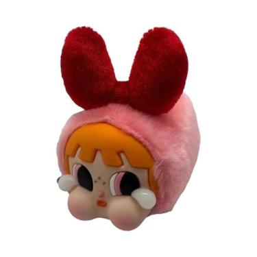 Imagem de Kawaii Powerpuff Girls Brinquedo De Pelúcia Mochila Pingente Chaveiro 