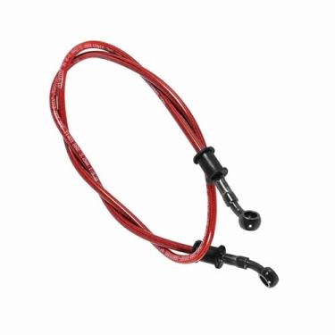 Imagem de aqxreight Tubo Direto de Linha de Linha de óleo Embreagem de Freio 90cm para Motocicletas de Motocicletas de Motocross Enduro Aço Trançado Com 10 Mm de 28 ° Parafusos de Banjo (600 mm)