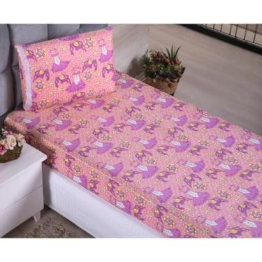 Imagem de Kit Jogo De Lençol Solteiro Com Elástico 2 Peças(Vestido)